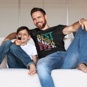 Camiseta Presente infantil ao Padre Moderno Melhor Pai da T