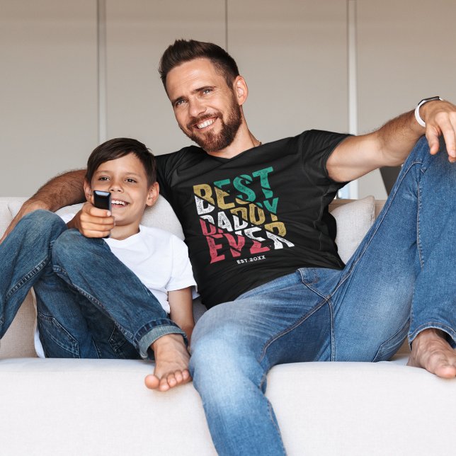 Camiseta Presente infantil ao Padre Moderno Melhor Pai da T (Criador carregado)