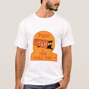Camiseta Presente inicial estático de caravana