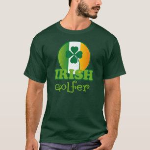 Camiseta Presente irlandês do jogador de golfe