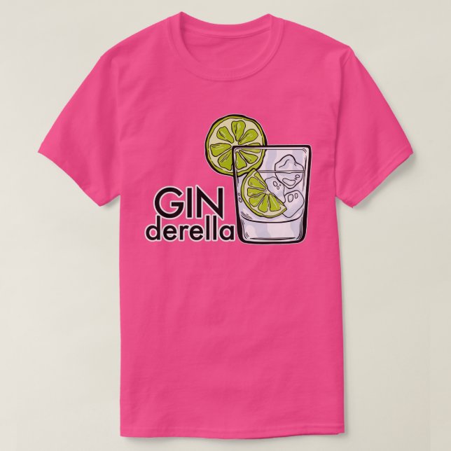 Camiseta Presente JGA para bebedor de Gin Tonic Longdrink F (Frente do Design)