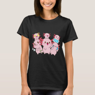 Camiseta Presente Kawaii Axolotl