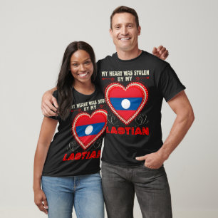 Camiseta Presente Laociano do Coração do Amor de São Valent