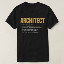Camiseta Presente legal da definição do ARQUITETO com cor