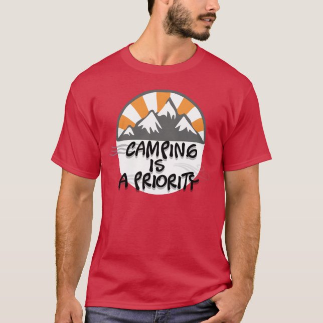 Camiseta Presente Lenda do Acampamento Desde Sempre (Frente)