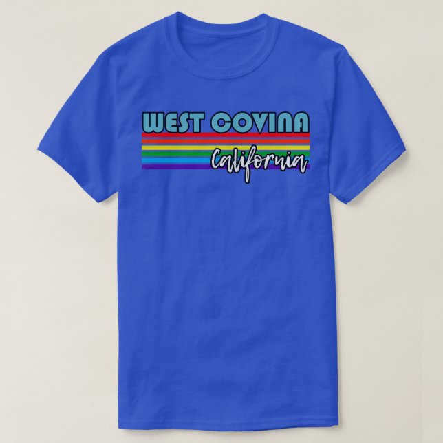 Camiseta Presente LGBT no Orgulho LGBT West Covina na Calif (Frente do Design)