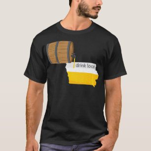 Camiseta Presente local do Iowa Drink para cerveja de Artes
