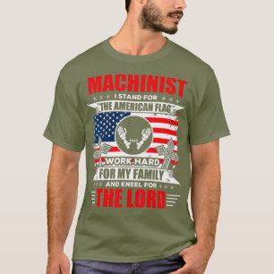 Camiseta Presente Machinista de Bandeira Americano