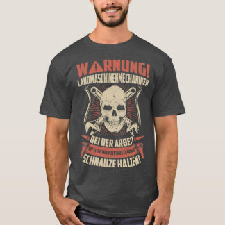 Camiseta Presente mecânico da máquina de fazenda (2)
