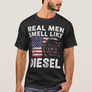 Camiseta Presente Mecânico Diesel Engraçado, Homens Reais C