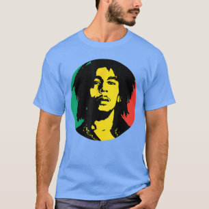 Camiseta Presente menino do círculo Rasta do Bob Marley