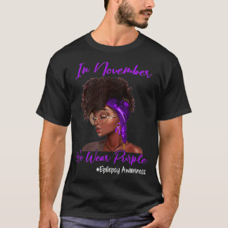 Camiseta Presente Mês de Consciência da Epilepsia Roxa Vest