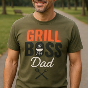 Camiseta Presente Mestre de churrasco para Dia do Pai e Coo