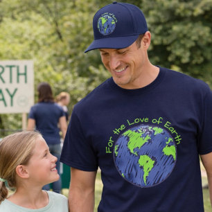 Camiseta Presente Minimal Eco Para o Amor do Dia da Terra