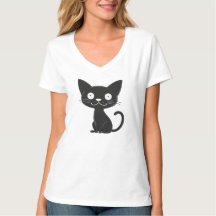 Presente Minimalista de Gatinho Preto de Desenho A