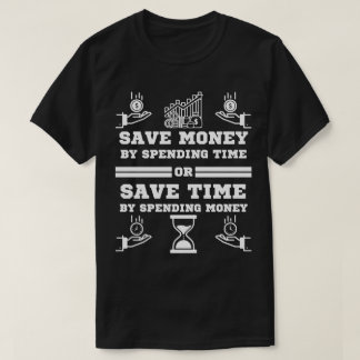 Camiseta presente motivacional para economizar dinheiro gas