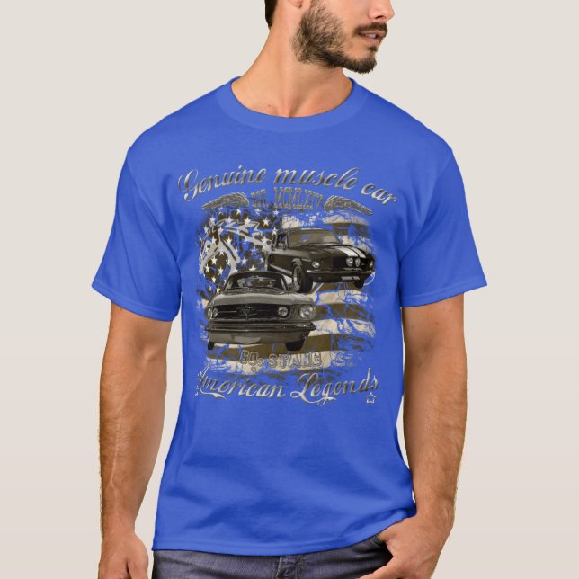 Camiseta Presente muscle do Mustang EUA anos 60 (Frente)