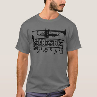 Camiseta Presente musical de trompete