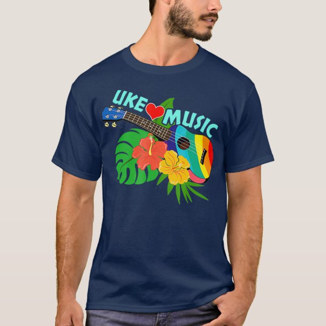 Camiseta Presente Musical Ukulele (Frente)