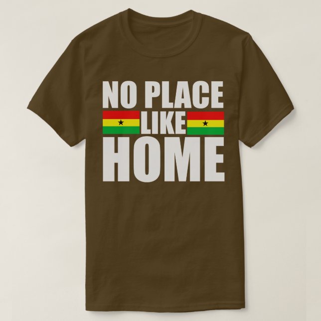 Camiseta Presente na bandeira do Gana (Frente do Design)