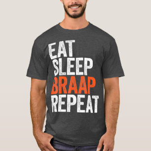 Camiseta Presente na bifurcação repetida da braçadeira de r