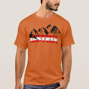 Camiseta Presente nas Montanhas dos Alpes de Férias na Áust