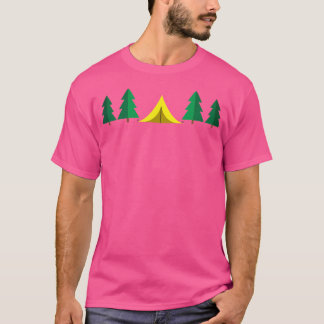 Camiseta Presente natural da floresta de acampamento de ten