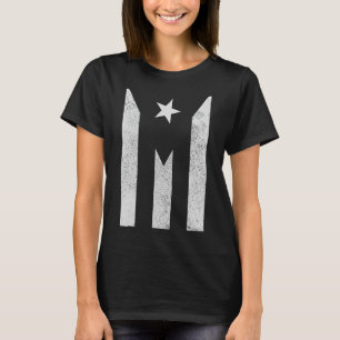 Camiseta Presente Negro de Bandeira Porto Rico
