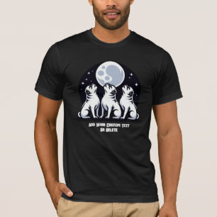 Camiseta Presente no Amante de os animais Pug Howling