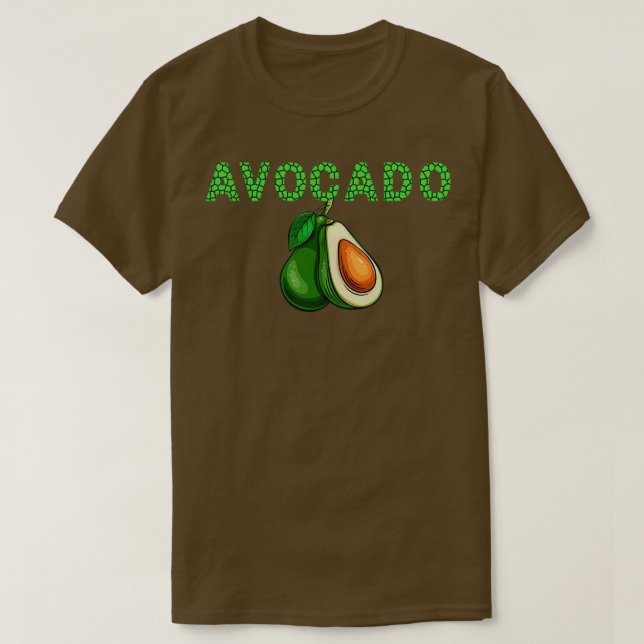 Camiseta Presente no Avocado para amante Avocado Clássico (Frente do Design)
