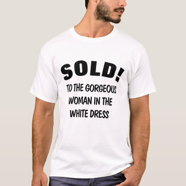 Camiseta Presente no Casamento de Humor do Groom (Frente)