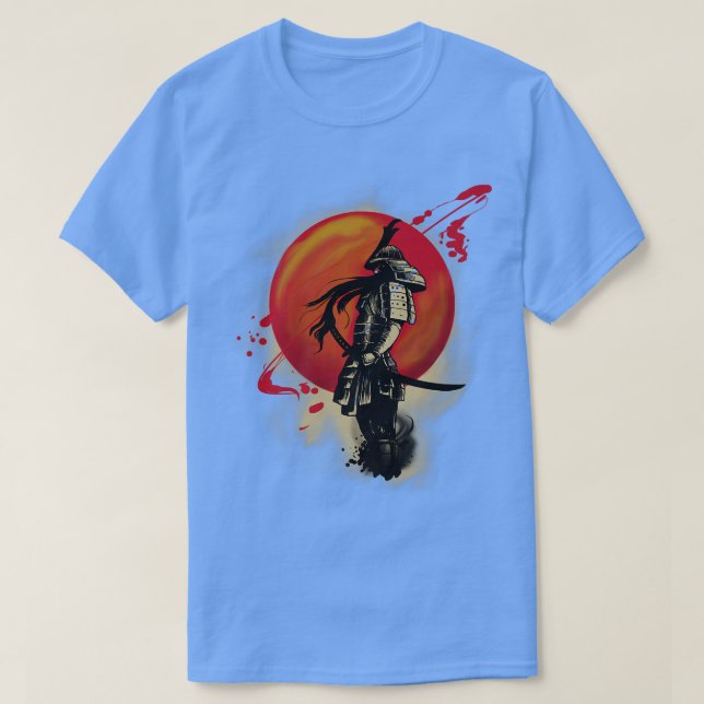 Camiseta Presente no Código Samurai Bushido do Japão  (Frente do Design)