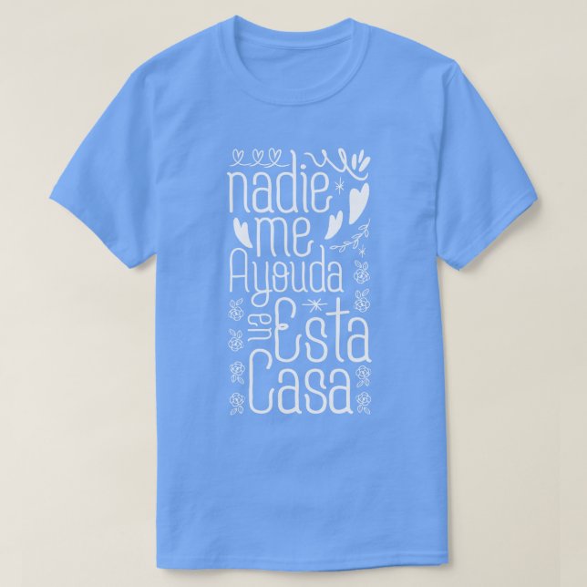 Camiseta Presente no Dia da Mãe Espanhola (Frente do Design)