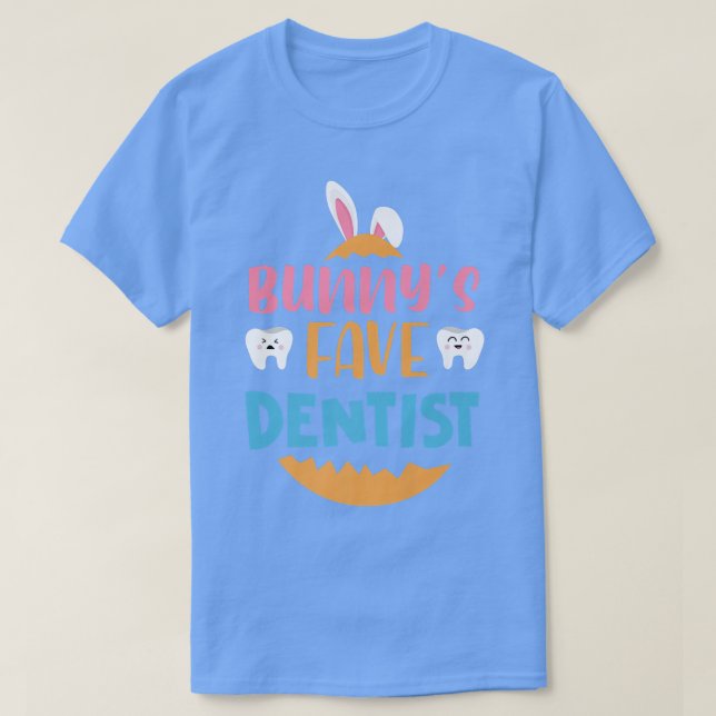 Camiseta Presente no dia da Páscoa Engraçado do Dentista da (Frente do Design)