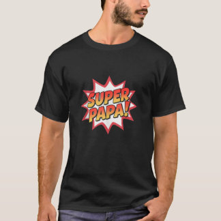 Camiseta Presente no Dia do Pai Super Papa para Pai da Filh