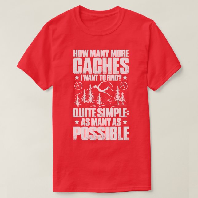 Camiseta Presente no Geocacher Geocache Geocache (Frente do Design)