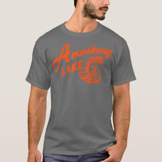 Camiseta Presente No Lago Amoskeag Para A Pesca Da Superfíc