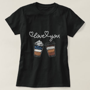 Camiseta Presente no Lover de Café Dia de os namorados femi