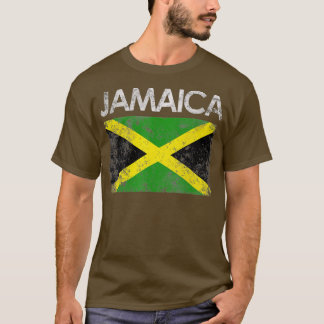 Camiseta Presente no Orgulho de Bandeira jamaicano Vintage