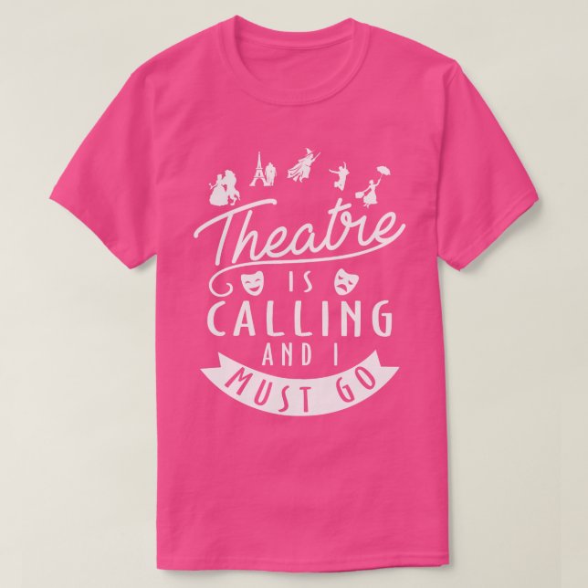 Camiseta Presente no teatro engraçado (Frente do Design)