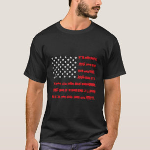 Camiseta Presente no trem de trem da bandeira americana