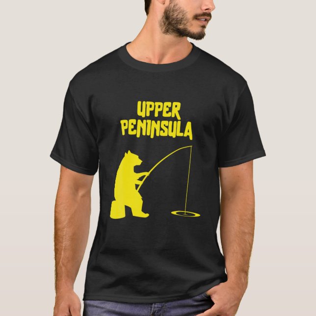 Camiseta Presente no Urso da Península Superior | MI Pesca  (Frente)