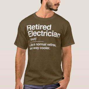 Camiseta Presente normal de definição de eletricista refo