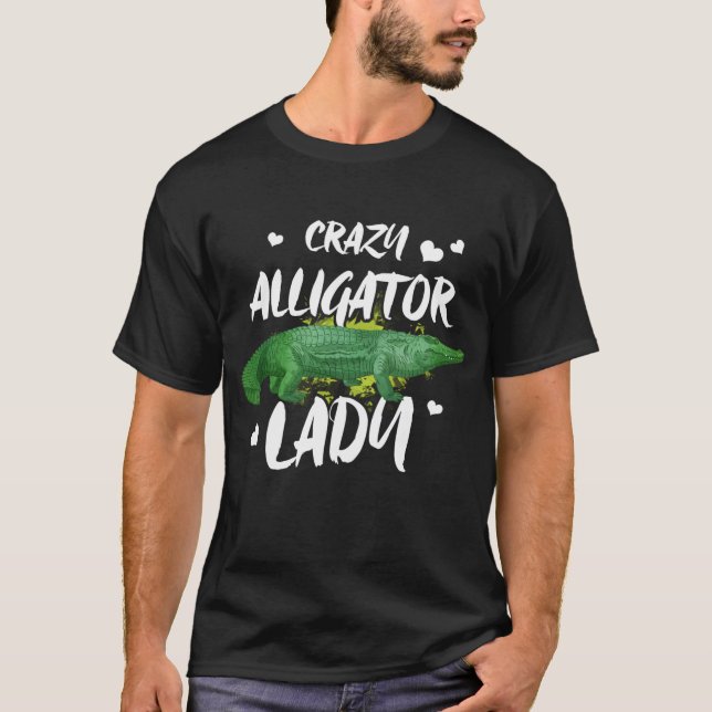 Camiseta Presente Novelty Engraçado Para O Lover De Alligad (Frente)