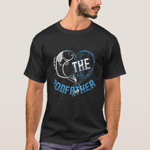 Camiseta Presente O Rodfather Divertido Paródia de Pesca Di