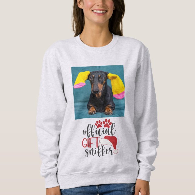 Camiseta Presente Oficial Sniffer Funny Pet Dog Natal (Frente)