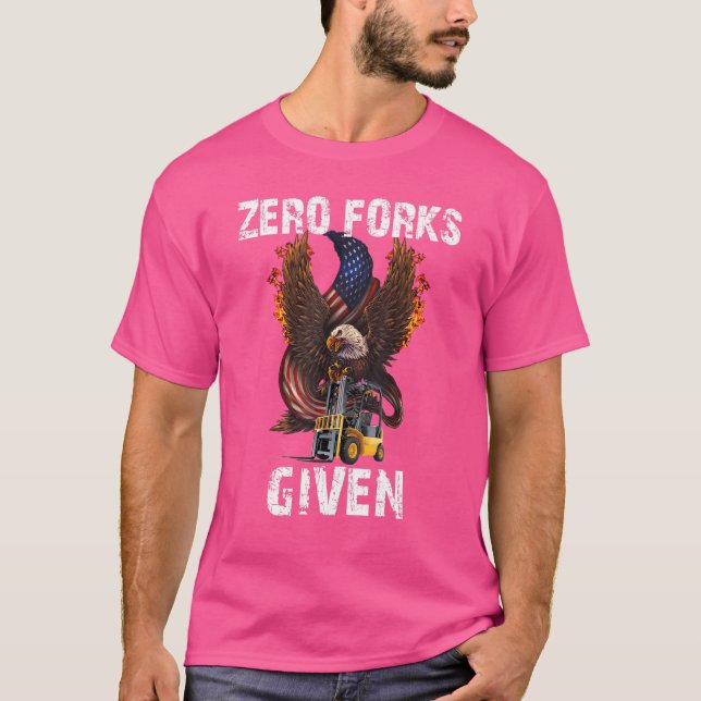 Camiseta Presente operador de empilhadeira com Forks de Zer (Frente)