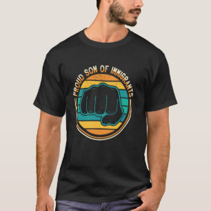 Camiseta Presente Orgulhoso Filho de Imigrantes Diversidade