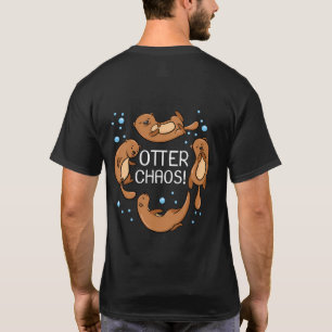 Camiseta Presente Otter Chaos Para Crianças Fofo Dormindo P