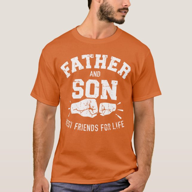 Camiseta Presente Pai e Filho Melhores Amigos para a Vida (Frente)